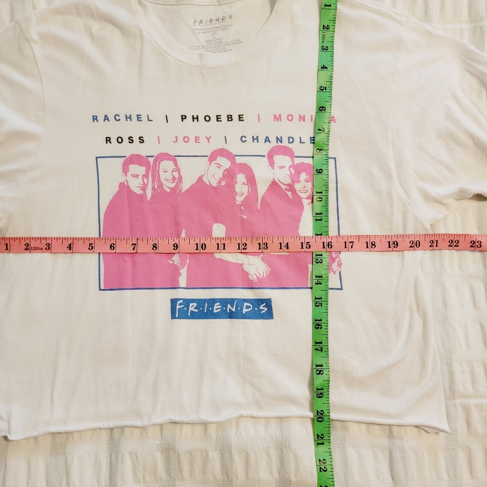 90s Friends Sitcom Short Sleeve Crop Top - Picture 4 of 5